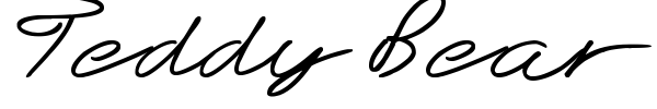 Teddy Bear font preview